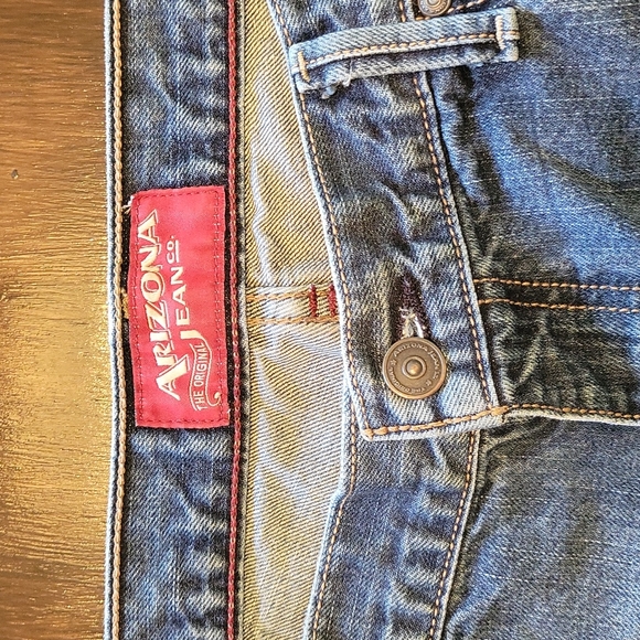 Men's Arizona Blue Bootcut Jeans - Picture 4 of 17